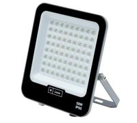 M Ledme - Foco Proyector Led Napoli Plus 50W, 6.000 lumen, IP65 Regulable, Color Luz cálida (3000k), Iluminación exterior, De uso para jardín, patios, parking, hotel, naves etc. LM6809