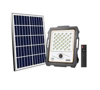 M Ledme - Foco Proyector Led Solar Con Cámara Jeff 100W, luz fría (6000k), Sensor de movimiento/crepuscular, 1080P, Impermeable IP67, 1160lm, Control remoto con App, Para Patio, Jardín, Camino.