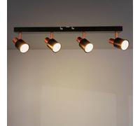 M Ledme - Lámpara de Techo Serie Gold, 4 Focos Gu10, Para Uso en Interiores Secos IP20, No Incluye Bombilla, Aplicable a Baño, Salón, Dormitorio y Cocina