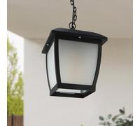 M Ledme - Lámpara de Techo Serie House - IP44 Impermeable, Casquillo E27, Lámpara de Techo Negra de Acero y Cristal para Jardín, Terraza o Entrada (Bombilla No Incluida)