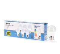 M Ledme - Pack 6, Bombilla Led E27 G45 5W, Luz Cálida (3000k), casquillo E27, 450 Lumen, IP20, Apertura del Haz de Luz 200°, Eficiencia energética y Bajo Consumo. LM7603