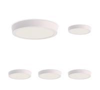 M Ledme - Panel de Superficie Serie Slim 20W, 2000lm, Luz fría (6000k). Lámpara de techo de interiores IP20. Ideal para Baño, Cocina, Dormitorio. Fácil de instalar, LM5243. (Paquete de 5)