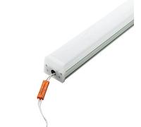 M Ledme - Pantalla LED Lineal Trian Con Led Integrado Enlazable 40W, 4000 lúmenes, Color Luz Neutra (4500K), 120 cm, Cable De Conexión Incluido, Fácil de instalar. LM1176