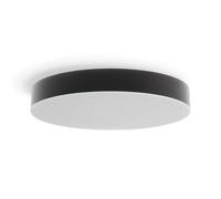 M Ledme - Plafón Led Neox 24W Negro, ø30 cm, Temperatura de Color CCT, ideal para Cocina, Balcón y Dormitorio.