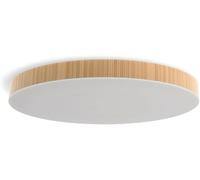 M Ledme - Plafón Led Neox 50W Madera, ø50 cm, Temperatura de Color CCT, ideal para Cocina, Balcón y Dormitorio.