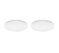 M LEDME - Plafon LED Techo 15W, Lámpara Techo para Baño IP44, 1.500 lúmenes, Color Luz Fría (6000K) para Baño, Cocina, Balcón (Paquete de 2)