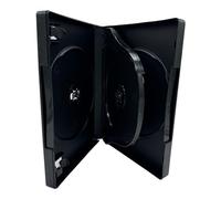 M Lock - Juego de 5 Fundas para 3 CD, DVD, BLU Ray Disc con Lomo de 27 mm y Funda Exterior para Obras de Arte con Incrustaciones
