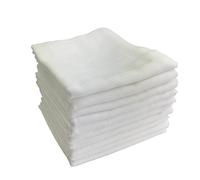 M.M.C. Paños de Muselina - Paquete de 10 Unidades, paños para bebés, pañales de Tela, 70 x 80, pañales de Gasa, Certificado Öko-Tex (10 Blanco)