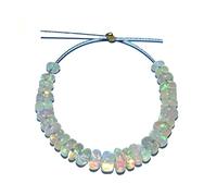 M.M International 3x4.5 mm ópalo etíope natural welo fire rondelle hebras para hacer joyas de 2.5 pulgadas