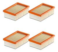 M&M Smartek 4x filtros planos para Kärcher WD4-WD6, ref. 2.863-005.0