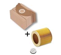 M&M Smartek 5x bolsas aspiradora para Kärcher WD2/MV2, ref. 6.904-322.0 | Bolsa filtrante de recambio para polvo y suciedad; comprobar modelo, volumen, referencia, cierre y equipo antes de comprar.
