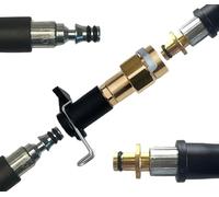 M&M Smartek Adaptador Bayoneta Compatible con Parkside/Lavor, Alta presión | Adaptador robusto para sistemas de alta presión compatibles; comprobar rosca, conexión, junta, presión y equipo seguro.