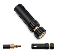 M&M Smartek Adaptador de bayoneta hembra a M22 x 1,5 IG limpiador de alta | Bayoneta hembra a rosca interior M22 x 1,5, rosca de acero inoxidable, hasta 180 bar, compatible con Lavor, Parkside, Ferrex