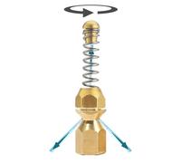 M&M Smartek boquilla espiral 1/4 para Kärcher/Kränzle, 180 bar | Boquilla giratoria en acero inox/latón para tuberías; comprobar rosca, tamaño, presión, caudal y equipo antes de comprar.