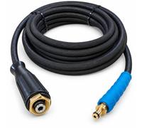 M&M Smartek Manguera alta presión para Kärcher K2-K5 M22/10 mm hasta 2008 | 10 m, 250 bar, funda textil con trenzado metálico, conectores montados