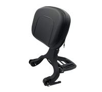 M Maintenanse Respaldo ajustable con portaequipajes plegable para Harley/Indian/BMW R18, color negro