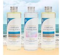 M MAMA MANUELA Pack Ahorro 3X Fragancias Lámpara catalítica 200ml: 2 Aroma Mediterranean Light + Limpiador Neutro