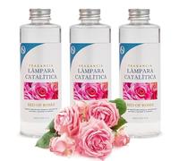 M MAMA MANUELA Pack Ahorro 3X Fragancias Lámpara catalítica 200ml: Aroma Bed of Roses. Disfruta de tu Aroma Favorito Durante más Tiempo.