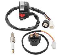 M MATI Interruptor de faro y relé solenoide de arranque y chispa para Yamaha Warrior 350 87-95 Big Bear 350 Moto-4 350 250 22 86-94 Terra Pro 88 59V-83973-09-00 3HP-83973-00-00 4KK D-8194 0-00-00