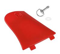 M MATI Tapa de caja de almacenamiento de utilidad roja y kit de pasador de bloqueo para Honda Rincon 680 650 TRX680 TRX650 2003-2023 61110-HN8-000ZB 61110-HN8-000 17225-KN5-671