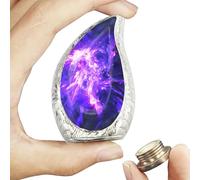 M MEILINXU Urna de recuerdo pequeña de galaxia cósmica para cenizas humanas, mini urna cósmica estrellada púrpura para cenizas, se adapta a una pequeña cantidad de restos cremados, exhibe en casa o en