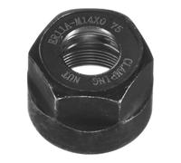 M METERXITY 1-Pack ER11-A(M14) Tuerca De Sujeción De Pinza, Tuercas Hexagonales De Sujeción De Acero 40Cr Con Diámetro De Agujero De 0.3 Pulgadas/8mm [Negro]