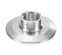 M METERXITY 1-Pack Tri Sanitary 2 In Clamp Fittings To 1/2 In NTP Female Thread Stainless Steel Pipe Fitting For Food/Beverage/Home Brew Adapter Connector, Ferrule OD 64mm