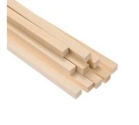 M METERXITY 10 Piezas De Varillas Cuadradas De Madera, 5/16 X 12 Pulgadas Varillas Cuadradas De Madera Sin Acabar, Palos Cuadrados Manualidades/Construcción De Modelos [Color Madera]