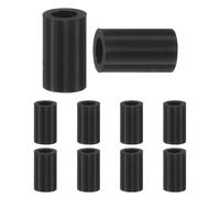 M METERXITY 100 Piezas Arandelas De Nylon, 4.2mm DI 7mm DE 12mm Longitud Arandelas Plásticas Redondas Separadoras No Roscadas/Bulones M4[Negro]