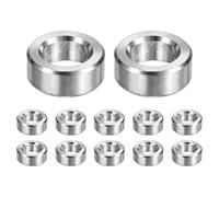 M METERXITY 12 Pzs M6 Separadores Acero Inox 304 6mm ID x 10mm OD x 4mm L Buje Distanciador Metal Acabado Liso Redondo para Tornillos Pernos Plateado