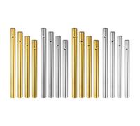 M METERXITY 16-Pack Tubos de Campanas de Viento, 8 Tamaños Piezas para Campanas de Viento, Tubos Vacíos de Campanas de Viento de Metal de Aluminio para Exteriors [2 Colores]