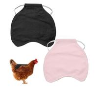 M METERXITY 2-Pack Arnés para Gallinas, Protector Trasero de Lona de 7.87 Pulgadas para Proteger las Plumas de la Espalda y los Lados, Salvavidas para Aves [Mezcla de 2 Estilos G]