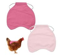M METERXITY 2-Pack Arnés Protector para Gallinas, Protector Trasero de Lona 7.87 Pulg para Proteger las Plumas de la Espalda y los Lados, Salvavidas para Aves de Corral [Mezcla 2 Estilos K]