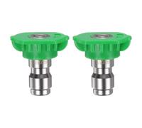 M METERXITY 2-Pack Boquillas de Pulverización para Lavadora a Presión, 25 Grados 1/4 Conector Rápido Boquilla de Chorro de Acero Inoxidable para Consejo para La Limpieza [Orificio de 1mm]