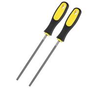 M METERXITY 2-Pack Lima Redonda De Metal 6 Pulgadas, Lima De Acero De Alto Carbono Lima De Diamante Lima Manual Con Mango De PVC Para Madera/Metal/Cerámica/Piedra/Modelo/DIY/Afilado