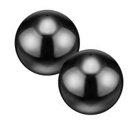 M METERXITY 2-Pack Sfere Specchianti Da Giardino 4 Pollici In Acciaio Inossidabile 201 Sfera Cava Riflettente Galleggiante per Giardino/Stagno/Casa/Cortile Decorazione Esterna [Ebano Lucido]