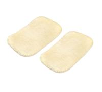 M METERXITY 2 Paquete Zapatos Pulido Guantes - Limpieza y Pulido Cuero Productos, Limpieza Brillo Paño Aplicar a Cuero Bolsos, Zapatos, Sofás (7.68" x 4.72", Amarillo)