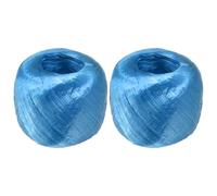 M METERXITY 2 Rollos Cuerda de Poliéster Nylon Plástico 4cm x 110M (A*L) Rollo de Cuerdas de Plástico para Hogar Manualidades/Jardinería/Embalaje/Transporte [360FT/4330 Azul]