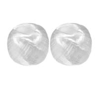 M METERXITY 2 Rollos Cuerda de Poliéster Nylon Plástico 4cm x 110M (A*L) Rollo de Cuerdas de Plástico para Hogar Manualidades/Jardinería/Embalaje/Transporte [360 Pies/4330 Blanco]