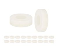 M METERXITY 200 Piezas Arandelas De Nylon 3.2mm DI 7mm DE 2mm Longitud Separadores Redondos De Plástico Sin Roscar M3 [Blanco]