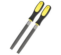 M METERXITY 2Pcs Lima Media Caña 6 Pulgadas, Lima De Metal De Acero De Alto Carbono Lima Diamantada Lima Manual Con Mango De PVC Para Madera/Metal/Cerámica/Vidrio/Piedra