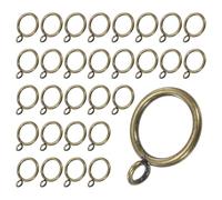 M METERXITY 30-Pack Anillos de Cortina Verde Bronce con Ojales, Anillos de Metal a Prueba de Óxido para Barras de Cortina, Diámetro Interior de 1 Pulgada Anillos de Cortina