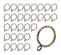 M METERXITY 30-Pack Anillos de Cortina Verde Bronce con Ojales, Anillos de Metal a Prueba de Óxido para Barras de Cortina, Diámetro Interior de 1.25 Pulgadas Anillos de Cortina