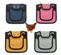 M METERXITY 4-Pack Arnés Para Gallinas, 9.8 Pulgadas Delantal De Lona Protector Trasero Para Aves Con Correa Ajustable, Protector De Plumas Para Aves [Mezcla De 4 Estilos D]