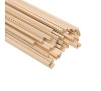 M METERXITY 50 Piezas De Varillas Cuadradas 1/8 X 12 Pulgadas Color Madera | De Madera, Varillas Cuadradas De Madera Sin Acabar, Palos Cuadrados Manualidades/Construcción De Modelos