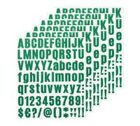 M METERXITY 6 Hojas Pegatinas de Letras, 1" Pegatinas de Vinilo para Buzón, Autoadhesivas, para Buzón/Cartel/Dirección/Tarjeta de Manualidades, Pegatinas de Vinilo [486 Piezas, Verde Oscuro]