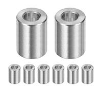 M METERXITY 8 Piezas Separadores De Acero Inoxidable 304 M6 6mm DI Plateado | 12mm De X 15mm L, Separadores Metálicos, Separador Redondo De Acero Inoxidable 304, Para Tornillos, Acabado Liso