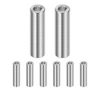 M METERXITY 8 Piezas Separadores M6 6mm DI X 12mm De X 40mm L Plateado | De Acero Inoxidable 304, Separadores Metálicos, Separador Redondo De Acero Inoxidable 304, Para Tornillos, Acabado Liso