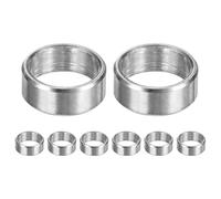 M METERXITY 8PCS M8 304 Separadores De Acero Inoxidable 8mm DI Plateado | 10mm De x 4mm L, Separadores Metálicos, Separador Redondo, Para Tornillos, Acabado Liso, 304 Acero Inoxidable