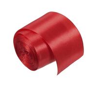 M METERXITY Finish Line - Cinta de satén, cinta de tela de poliéster duradera, se aplica a atletismo, correr, partidos o carreras de maratón (1.97 pulgadas, 32.8 pies, rojo)